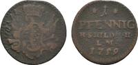 Sachsen-Hildburghausen Cu Pfennig Ernst Friedrich Karl 1745-1780 -