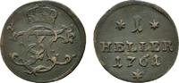 Sachsen-Hildburghausen Cu Heller Ernst Friedrich Karl 1745-1780 -