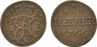 Sachsen-Hildburghausen Cu Heller Ernst Friedrich Karl 1745-1780 -