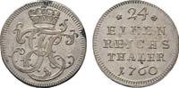 Sachsen-Hildburghausen 1/24 Taler Ernst Friedrich Karl 1745-1780 -