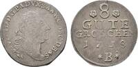 Anhalt-Bernburg 8 Gute Groschen Victor Friedrich 1721-1765 -