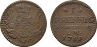 Sachsen-Hildburghausen Cu Pfennig Ernst Friedrich Karl 1745-1780 -
