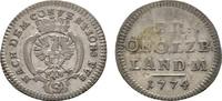 Brandenburg-Ansbach 2 1/2 Kreuzer Landmünze Christian Friedrich Karl Alexander 1757-1791 -