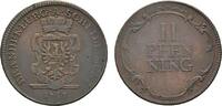 Brandenburg-Ansbach Cu 2 Pfennig Christian Friedrich Karl Alexander 1757-1791 -