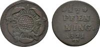 Lippe-Detmold Cu 1 1/2 Pfennig Paul Alexander Leopold 1820-1851 -