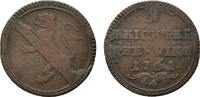 Bamberg, Bistum Cu Leichter Pfennig Adam Friedrich von Seinsheim 1757-1779 -