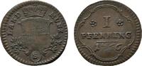 Brandenburg-Ansbach Cu Pfennig Christian Friedrich Karl Alexander 1757-1791 -