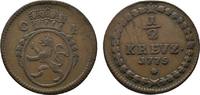 Pfalz, Kurlinie Cu 1/2 Kreuzer Karl Theodor 1743-1799 -