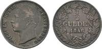 Württemberg 1/2 Gulden Wilhelm I. 1816-1864 -