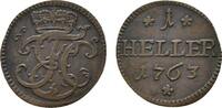 Sachsen-Hildburghausen Cu Heller Ernst Friedrich Karl 1745-1780 -