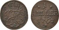 Sachsen-Hildburghausen Cu Heller Ernst Friedrich Karl 1745-1780 -