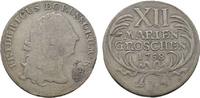 Brandenburg-Preußen 12 Mariengroschen Friedrich II. 1740-1786 -