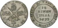 Sachsen-Albertinische Linie 1/12 Taler Johann Georg IV. 1691-1694 -