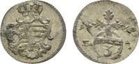 3 Pfennig 1760 FS Eisenach Sachsen-Weimar-Eisenach Anna Amalia 1758-1775 Winz. Schrötlingsfehler, sehr schön - vorzüglich