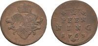 Würzburg, Bistum Cu 1/2 Pfennig Adam Friedrich von Seinsheim 1755-1779 -