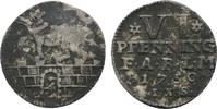 Anhalt-Bernburg 6 Pfennig Victor Friedrich 1721-1765 -