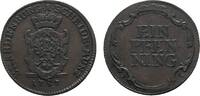 Brandenburg-Ansbach Cu Pfennig Christian Friedrich Karl Alexander 1757-1791 -