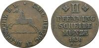 Braunschweig-Wolfenbüttel Cu 2 Pfennig Karl 1815-1830 -