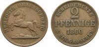 Braunschweig-Wolfenbüttel Cu 2 Pfennig Wilhelm 1831-1884 -