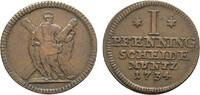 Braunschweig-Calenberg-Hannover Ausbeute Cu Pfennig Georg II. 1727-1760 -