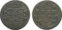 Würzburg, Bistum Cu 1/2 Pfennig Adam Friedrich von Seinsheim 1755-1779 -