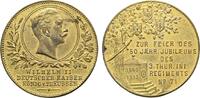 Brandenburg-Preußen Vergoldete Bronzemedaille Wilhelm II. 1888-1918 -