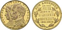 Brandenburg-Preußen Vergoldete Bronzemedaille Wilhelm II. 1888-1918 -