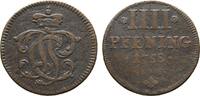 Trier, Erzbistum Cu 4 Pfennig Johann Philipp von Walderdorff 1756-1768 -