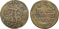Brandenburg-Preußen Cu 3 Pfennig Friedrich II. 1740-1786 -
