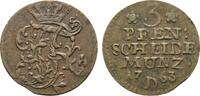 Brandenburg-Preußen Cu 3 Pfennig Friedrich II. 1740-1786 -