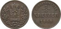 Schwarzburg-Rudolstadt Cu 1/4 Kreuzer Albert 1867-1869 -