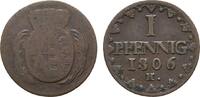 Sachsen-Albertinische Linie Cu Pfennig Friedrich August III. 1763-1806 -