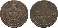Sachsen-Albertinische Linie Cu Pfennig Friedrich August I. 1806-1827 -