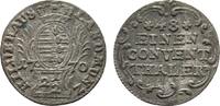 Sachsen-Hildburghausen 1/48 Taler Ernst Friedrich Karl 1745-1780 -