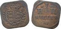 Sachsen-Hildburghausen Cu Heller Klippe Ernst Friedrich Karl 1745-1780 -