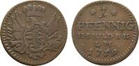 Sachsen-Hildburghausen Cu Pfennig Ernst Friedrich Karl 1745-1780 -