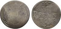 Bentheim-Tecklenburg-Rheda 6 Pfennig (1/42 Taler) Johann Adolph 1674-1700 -