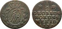 Brandenburg-Preußen Cu 1/2 Kreuzer Friedrich Wilhelm II. 1786-1797 -