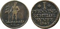 Braunschweig-Calenberg-Hannover Cu Pfennig Georg II. 1727-1760 -