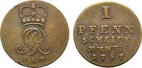 Braunschweig-Calenberg-Hannover Cu Pfennig Georg III. 1760-1820 -