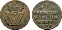 Braunschweig-Lüneburg-Celle Cu Pfennig Georg Wilhelm 1665-1705 -