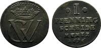 Braunschweig-Lüneburg-Celle Cu Pfennig Georg Wilhelm 1665-1705 -