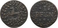 Braunschweig-Lüneburg-Celle Cu Pfennig Georg Wilhelm 1665-1705 -