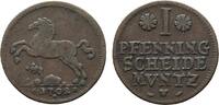 Braunschweig-Lüneburg-Celle Cu Pfennig Georg Wilhelm 1665-1705 -