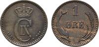Dänemark Cu Öre Christian IX. 1863-1906 -