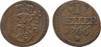 Sachsen-Hildburghausen Cu Heller Ernst Friedrich Karl 1745-1780 -