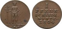 Braunschweig-Calenberg-Hannover Cu Pfennig Georg III. 1760-1820 -