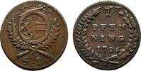 Salzburg, Erzbistum Cu Pfennig Hieronymus Graf Colloredo 1772-1803 -