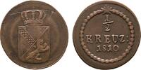 Baden-Durlach Cu 1/2 Kreuzer Karl Friedrich 1806-1811 -