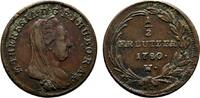 Haus Habsburg Cu 1/2 Kreuzer Maria Theresia 1740-1780 -